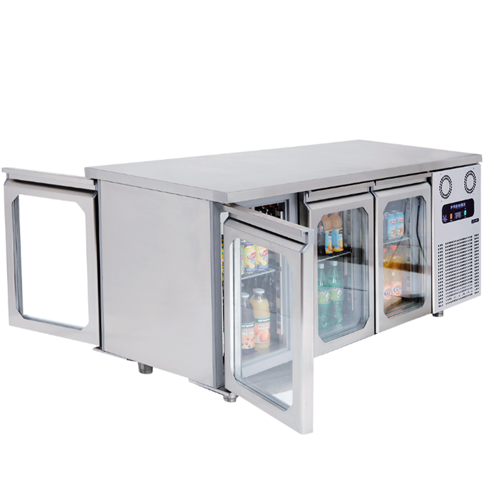 Masa rece FRENOX, de mijloc, profesionala, inox, 4 usi, 632 lt, 233*70*85 cm - 1