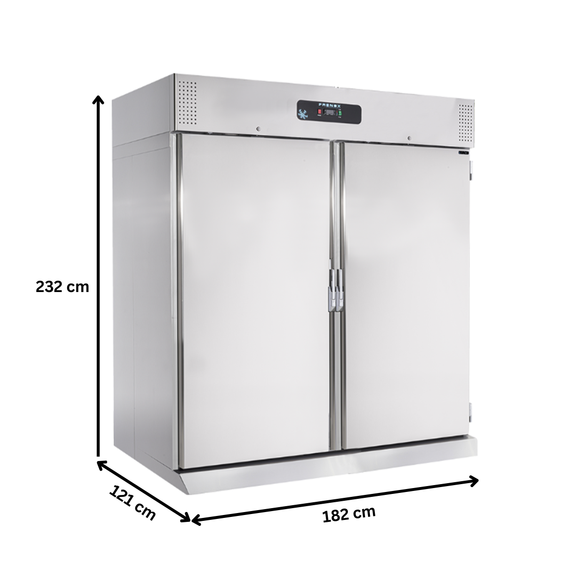 Dulap congelator vertical inox, FRENOX roll-in dublu, 1400 lt - 2