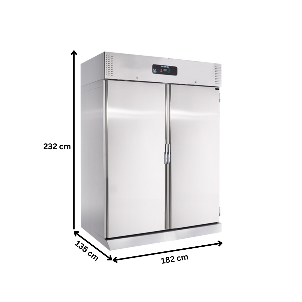 Dulap congelator vertical inox, FRENOX roll-in dublu, cu deschidere fata-spate, 1400 lt - 2