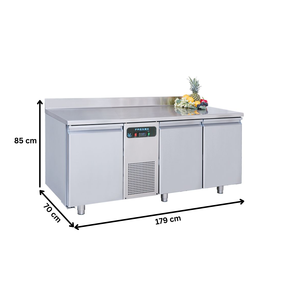 Masa congelare FRENOX, profesionala, inox, 3 usi, 474 lt, 179*70*85 cm - 3