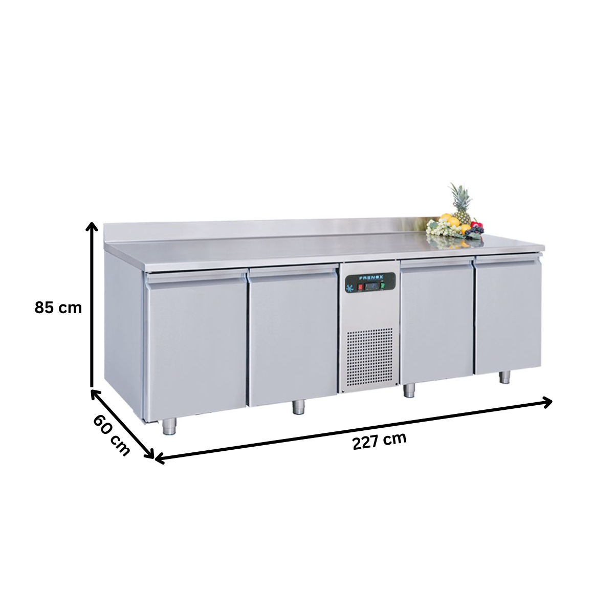 Masa congelare FRENOX, profesionala, inox, 4 usi, 550 lt, 227*60*85 cm - 4