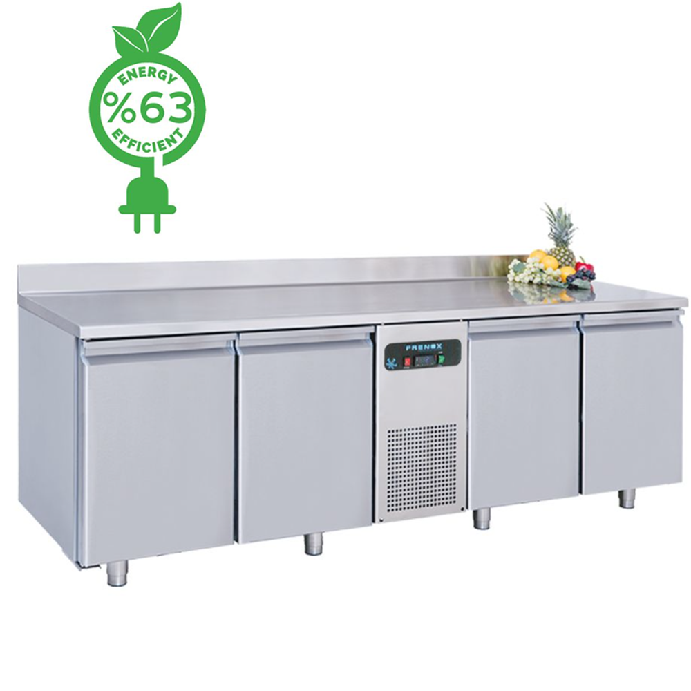 Masa congelare FRENOX, profesionala, inox, 4 usi, 632 lt, 227*70*85 cm - 0