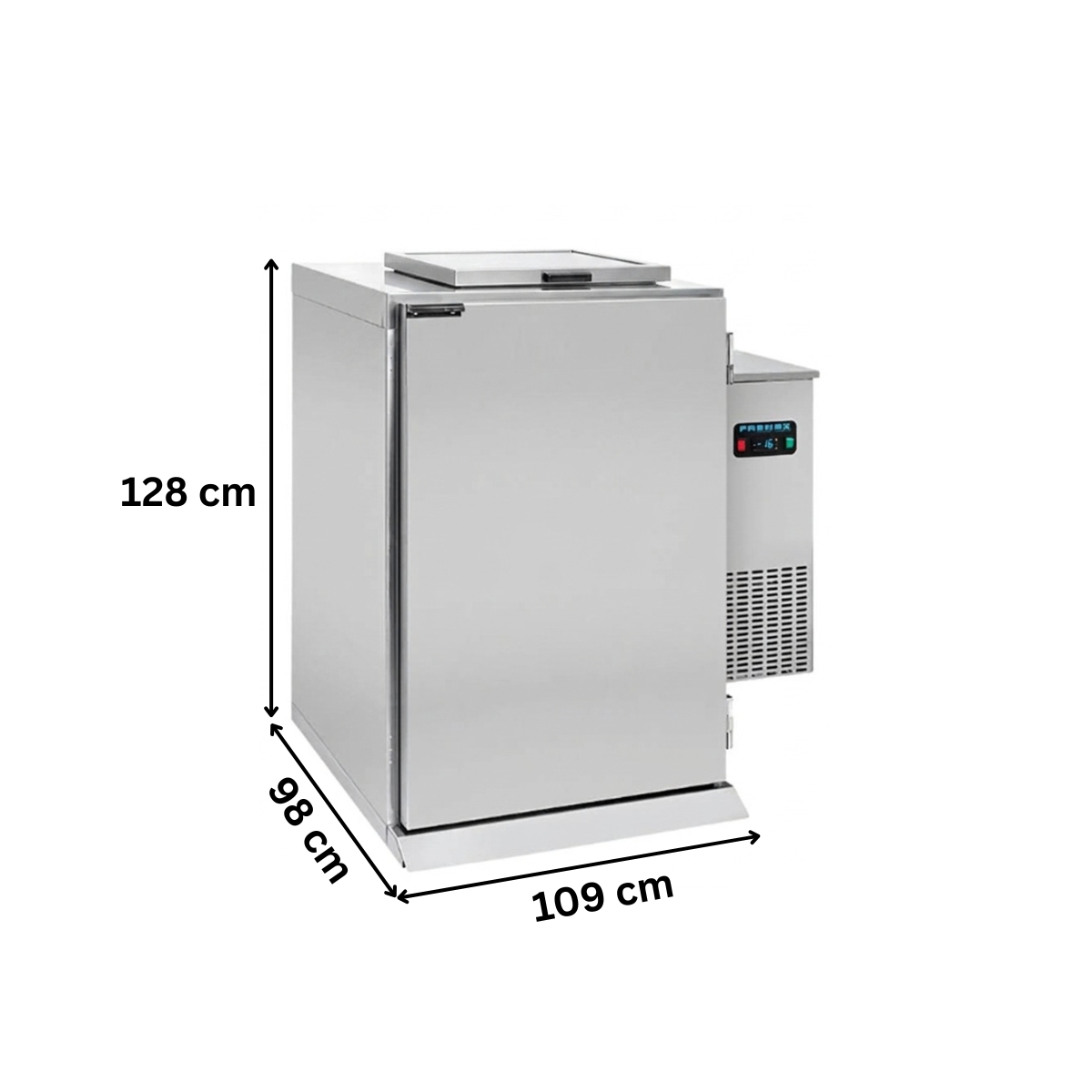Racitor cos de gunoi FRENOX, dezghetare automata, Capacitate: 1x120 litri, Temperatura de lucru: -2/+8°C - 6