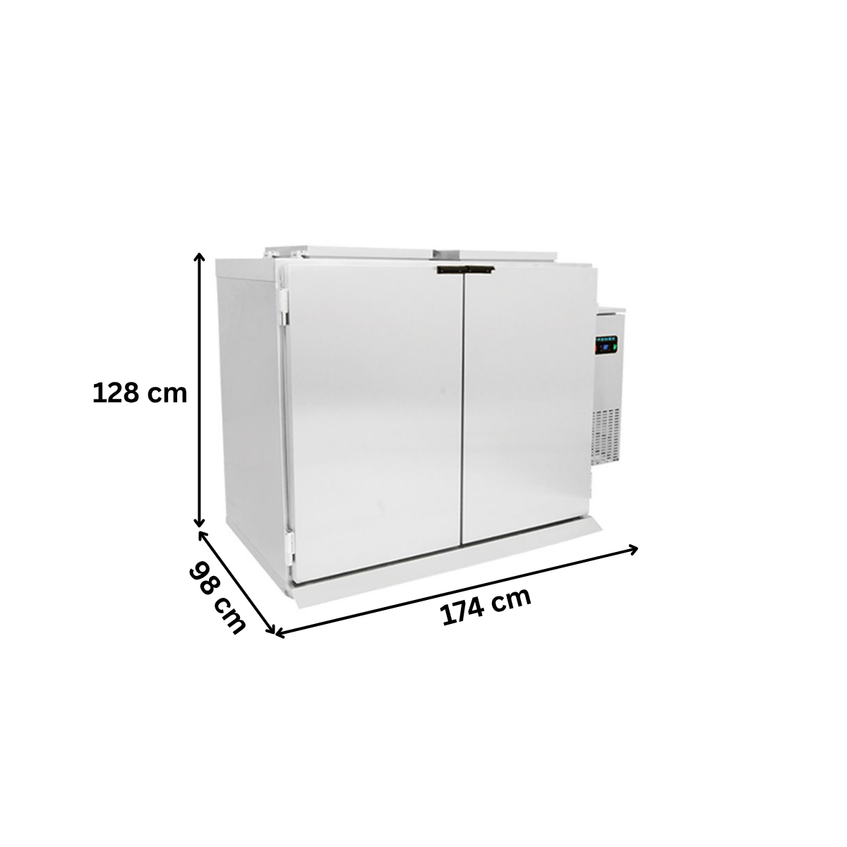 Racitor cos de gunoi dublu FRENOX, dezghetare automata, Capacitate: 2x120 litri, Temperatura de lucru: -2/+8°C - 5