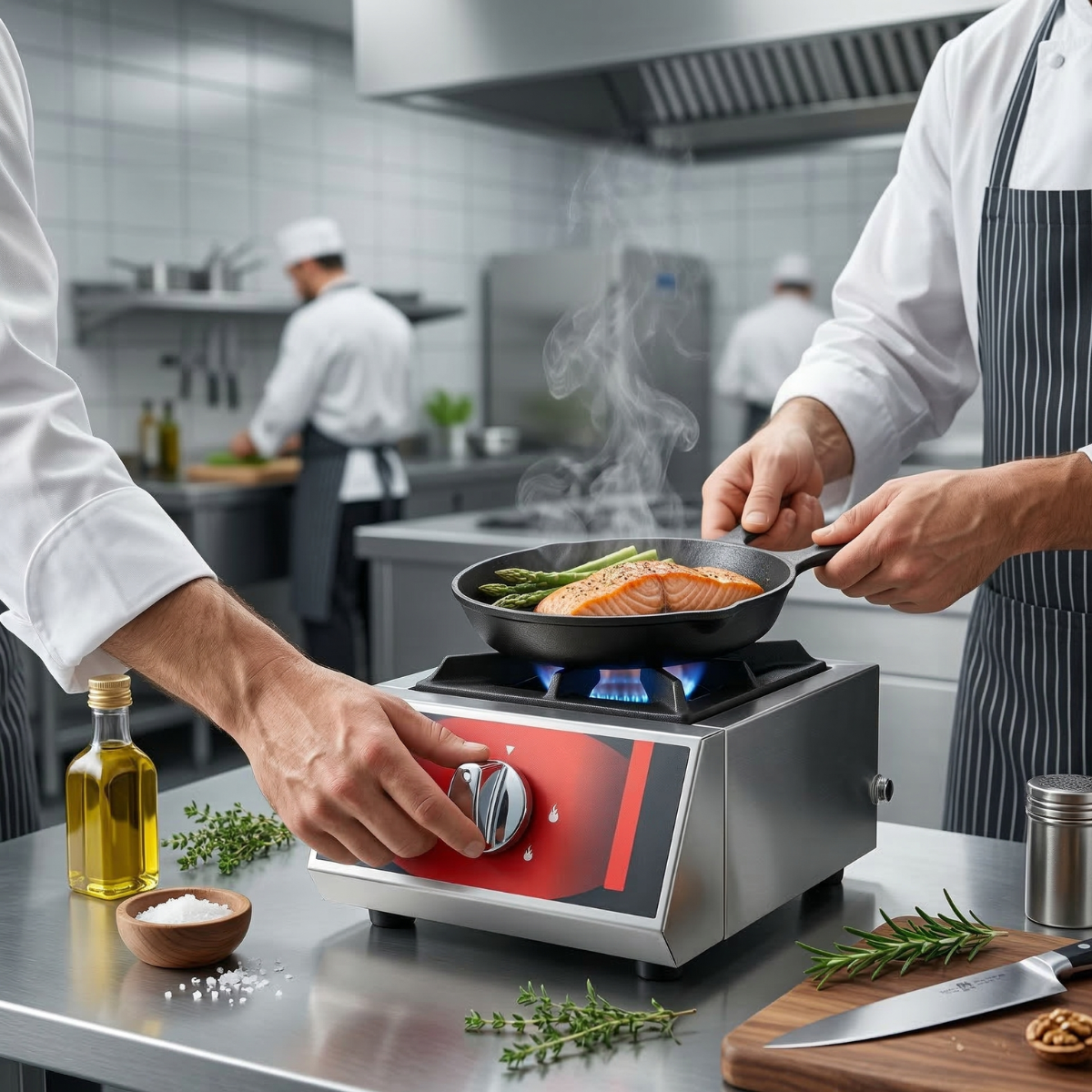 Masina de gatit pe gaz cu 1 arzator de banc, 25*30*16 cm - 2