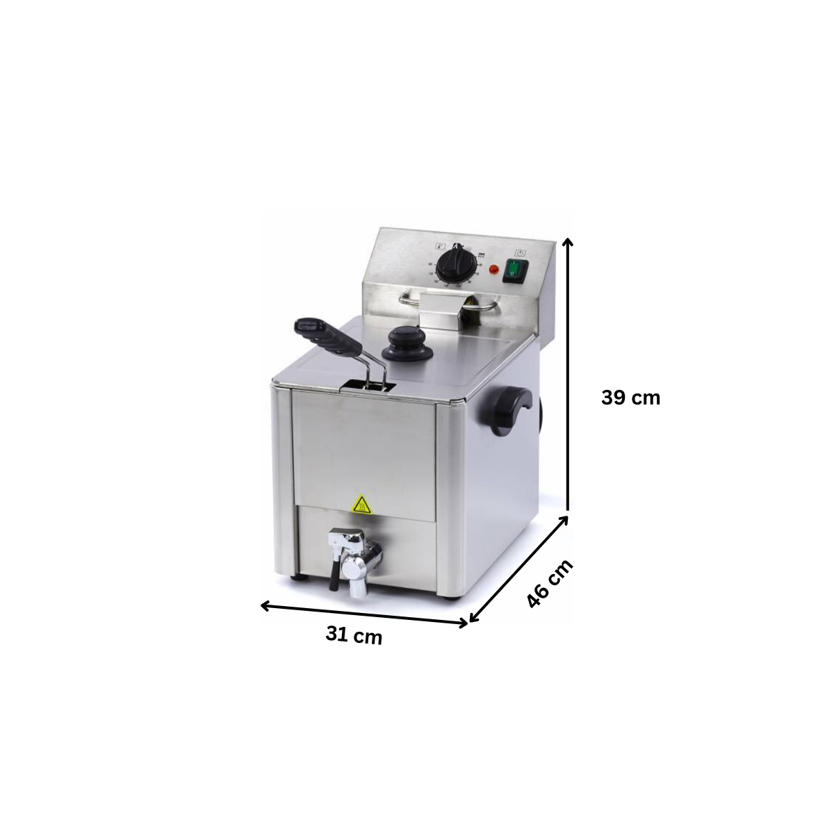 Friteuza electrica cu debuseu 8 lt - 6