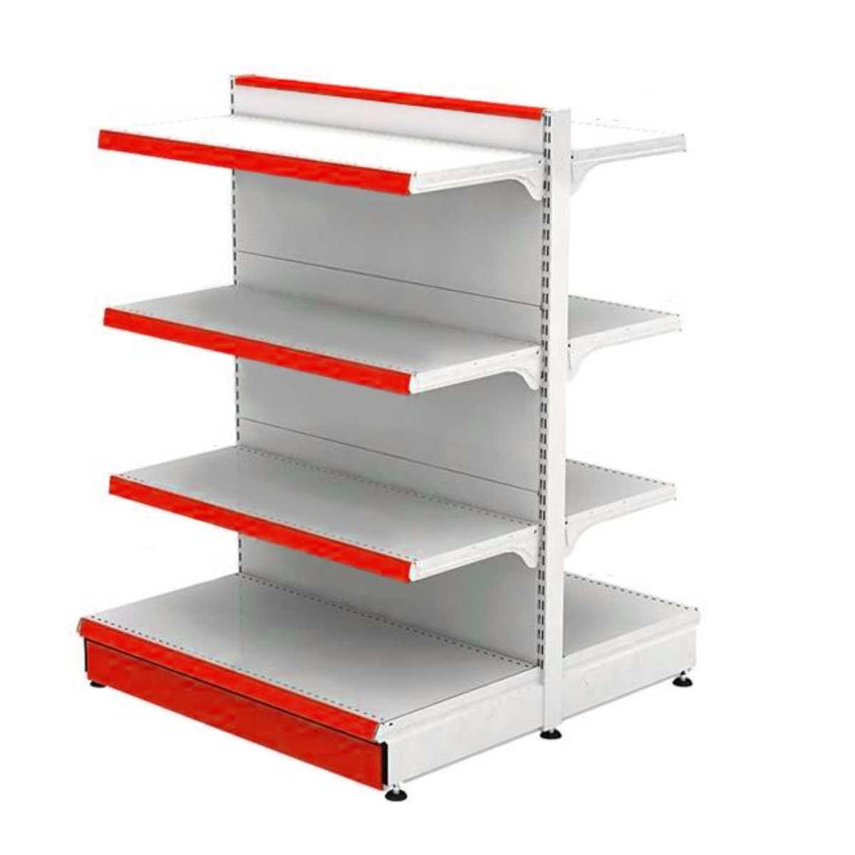 Raft metalic de mijloc 90*140 baza 40 cm si 6 polite de 30 cm - 0