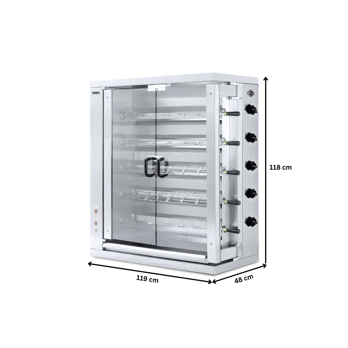 Rotisor profesional electric cu 5 tepuse, 30 pui - 1