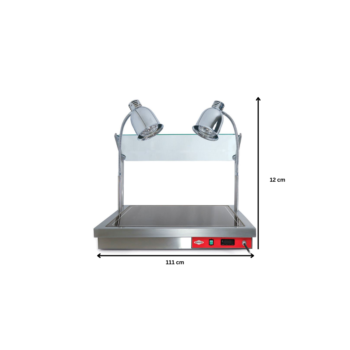 Lampa pentru incalzire dubla GN 3*1/1 - 2