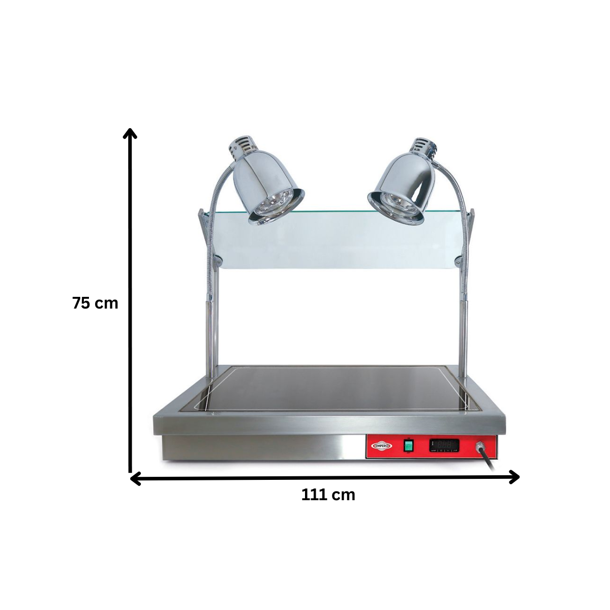 Lampa pentru incalzire dubla GN 3*1/1 - 2