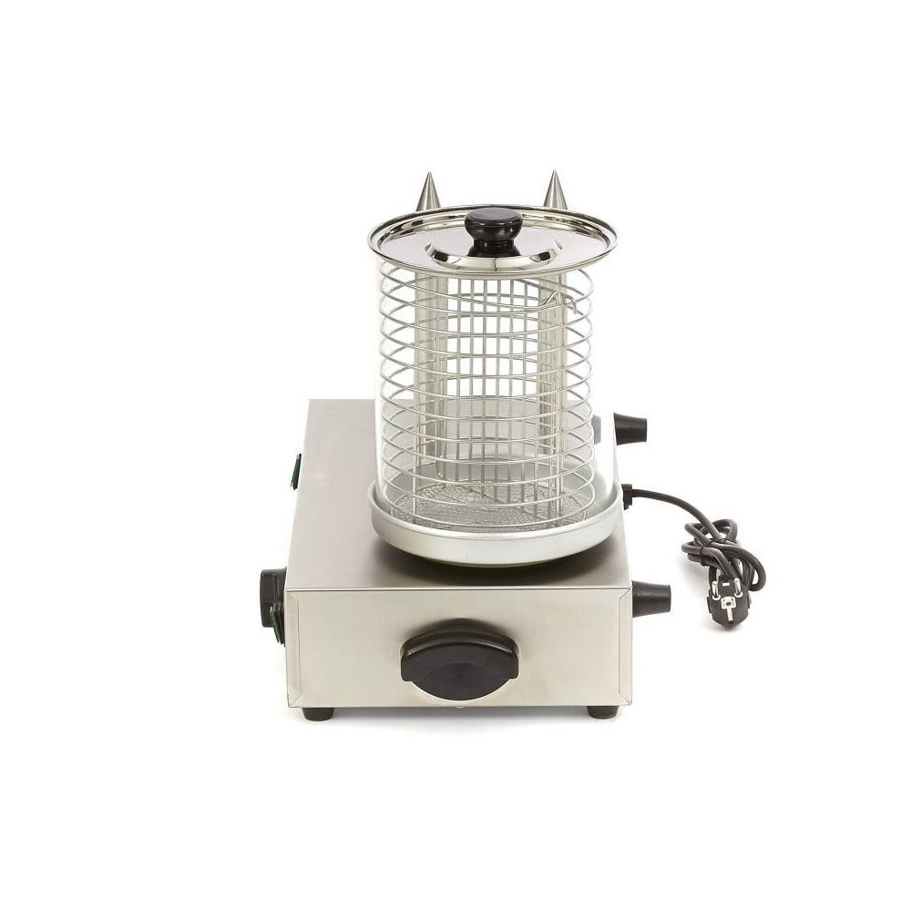 Aparat hot-dog electric, inox, cu 4 tepuse si bol, 58*36*46 cm - 2