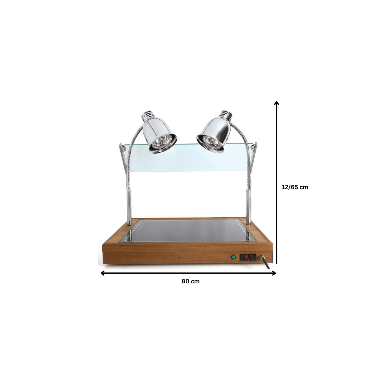 Lampa pentru incalzire dubla GN 2*1/1 - 2
