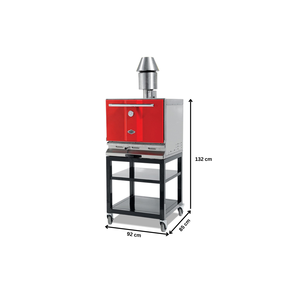 Cuptor profesional, inox, cu carbuni, 20 kg carne/h - 8