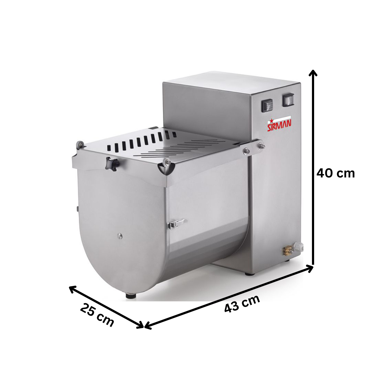 Malaxor carne inox SIRMAN 10 kg, 14 lt, 180W, inox AISI 304, protectie IPX5, sens invers - 2