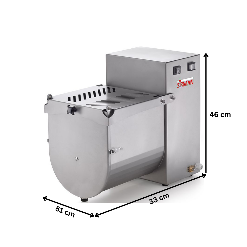 Malaxor carne inox SIRMAN 20 kg, 28 lt, 370W, inox AISI 304, protectie IPX5, sens invers - 2