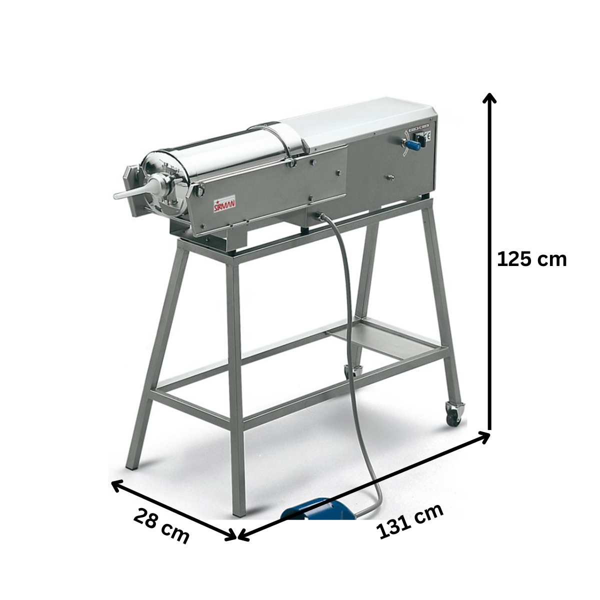 Masina de umplut carnati SIRMAN hidraulica orizontala 16 lt - 1