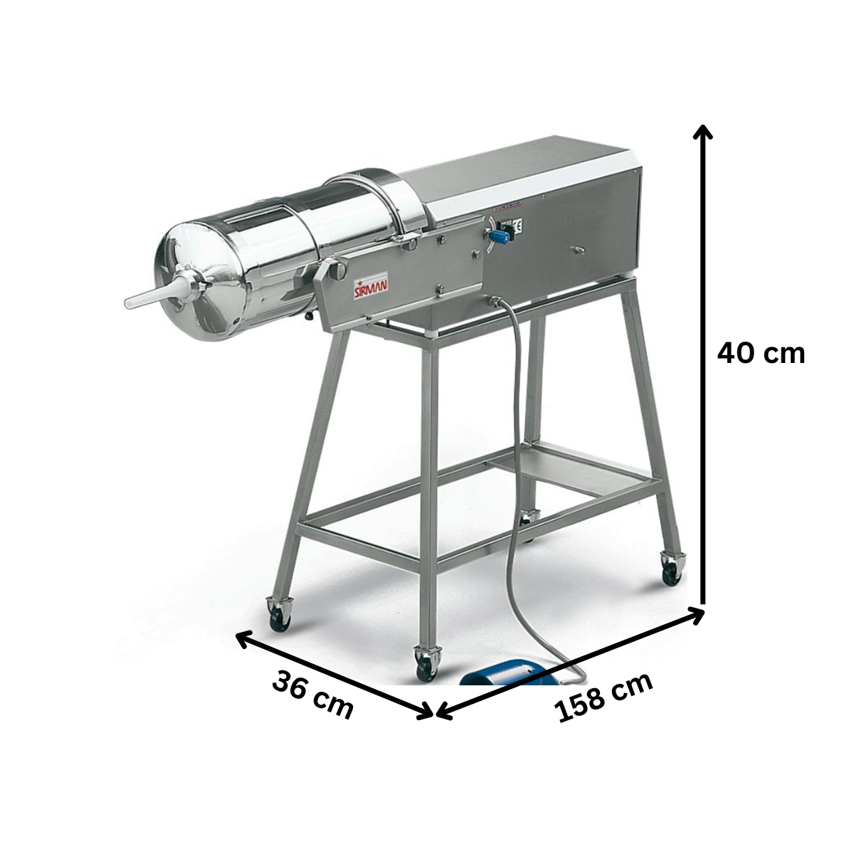 Masina de umplut carnati SIRMAN hidraulica orizontala 30 lt - 2