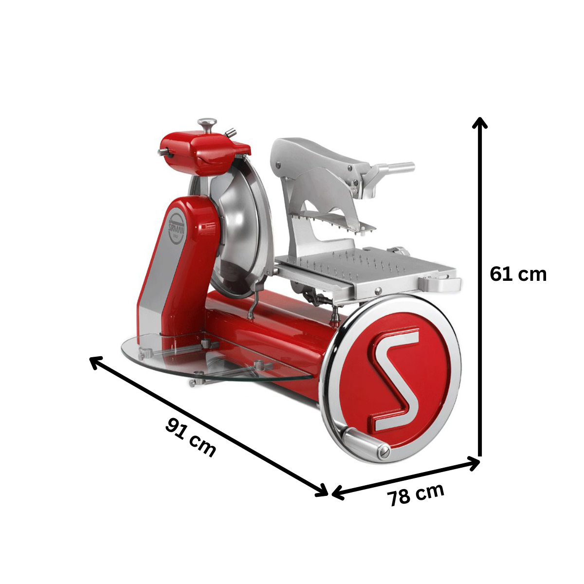 Feliator manual mezeluri si carne SIRMAN diametru 35 cm - 8