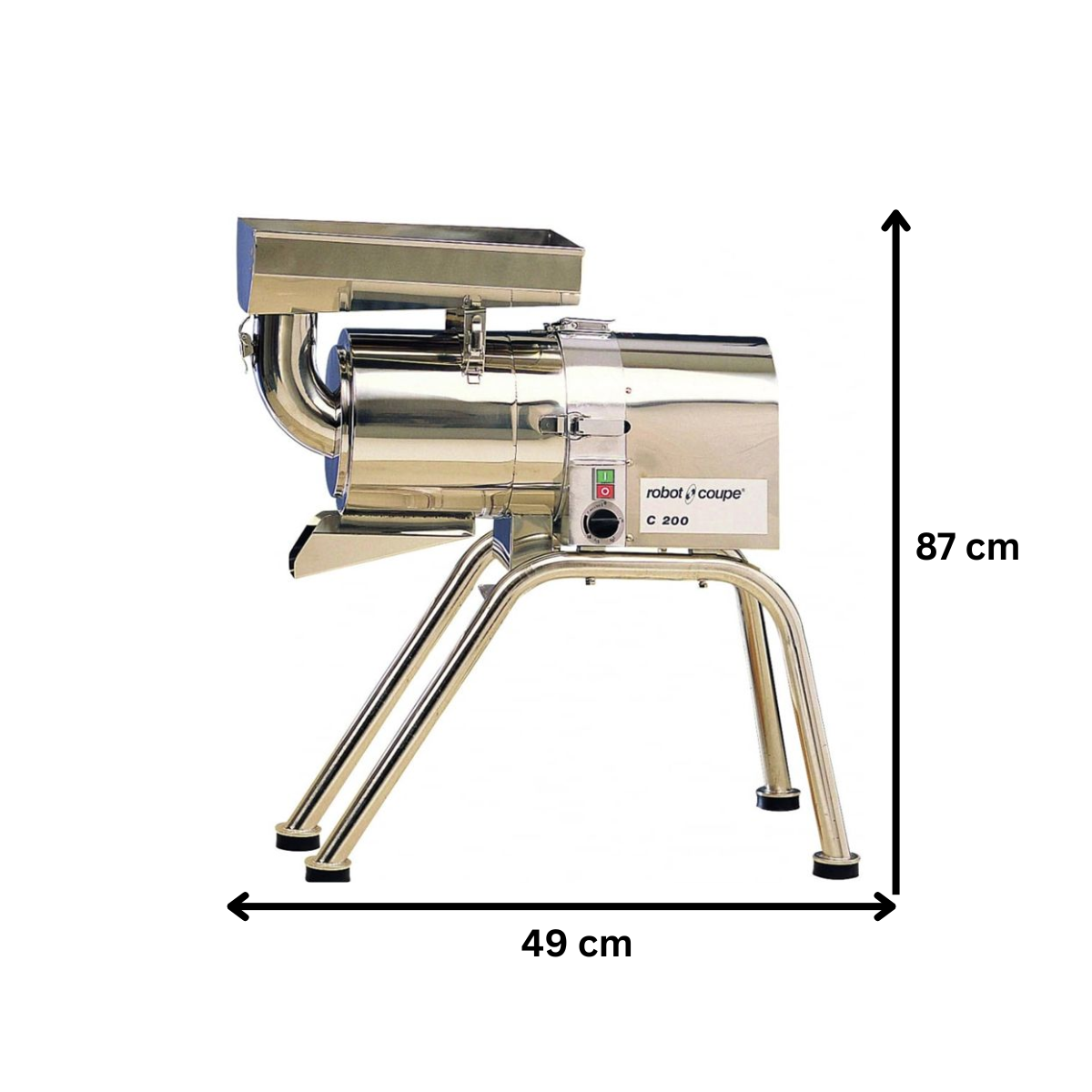 Storcator automat profesional multifunctional, inox, 120-150 kg/h, 86*49*87 cm - 1