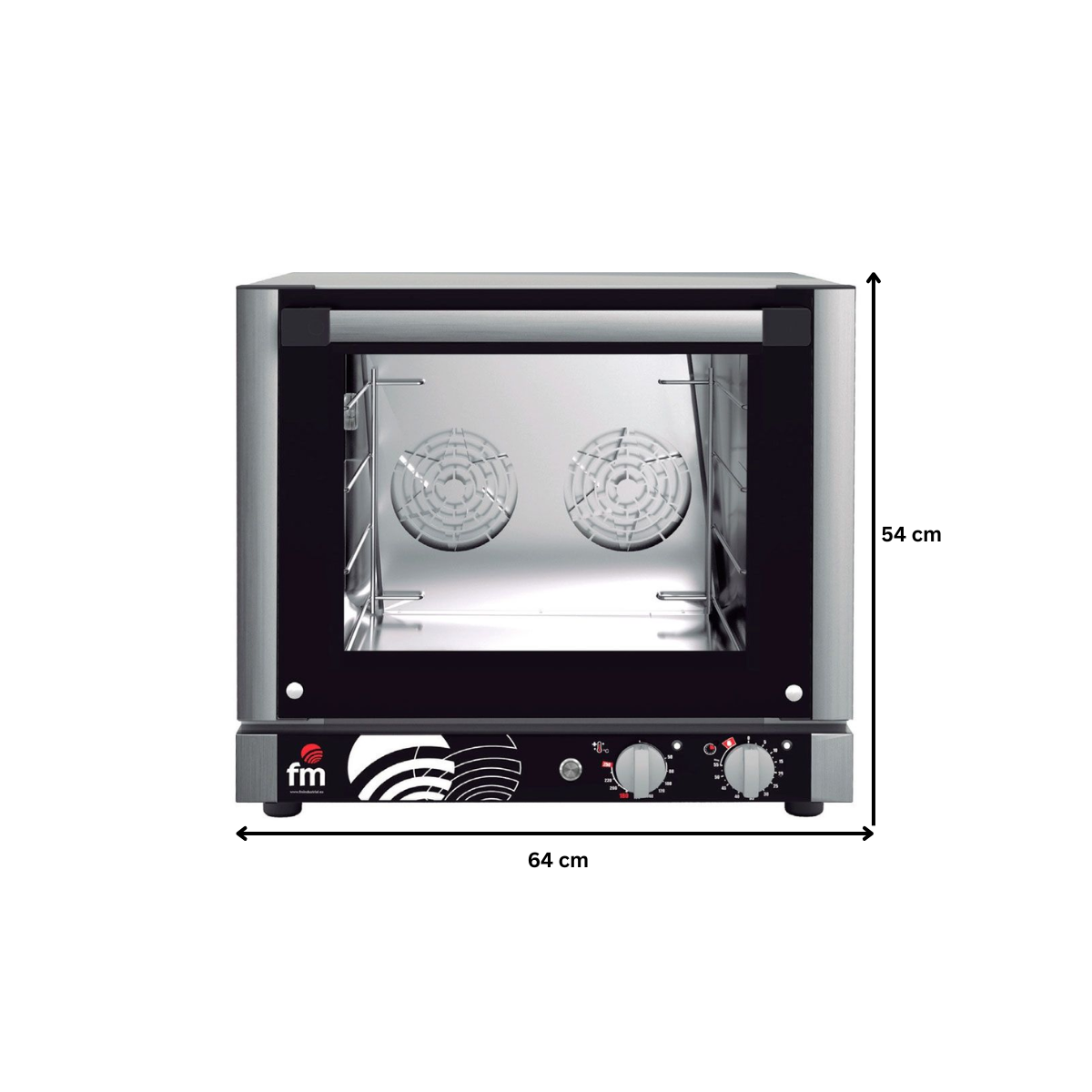 Cuptor profesional patiserie / gastronomie FM electric cu 4 tavi si panou de control mecanic - 3