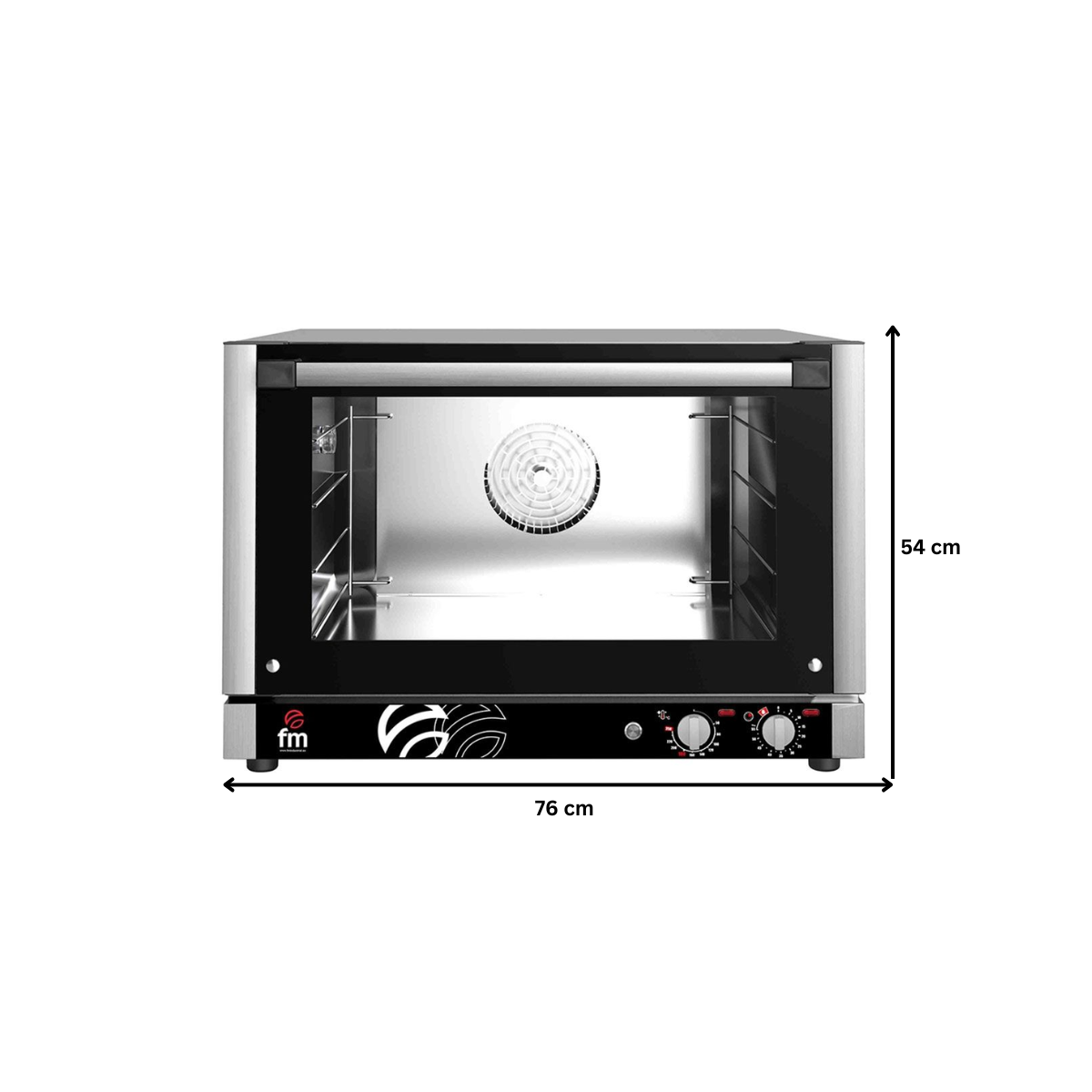 Cuptor profesional patiserie / gastronomie FM electric cu 4 tavi si panou de control mecanic - 2
