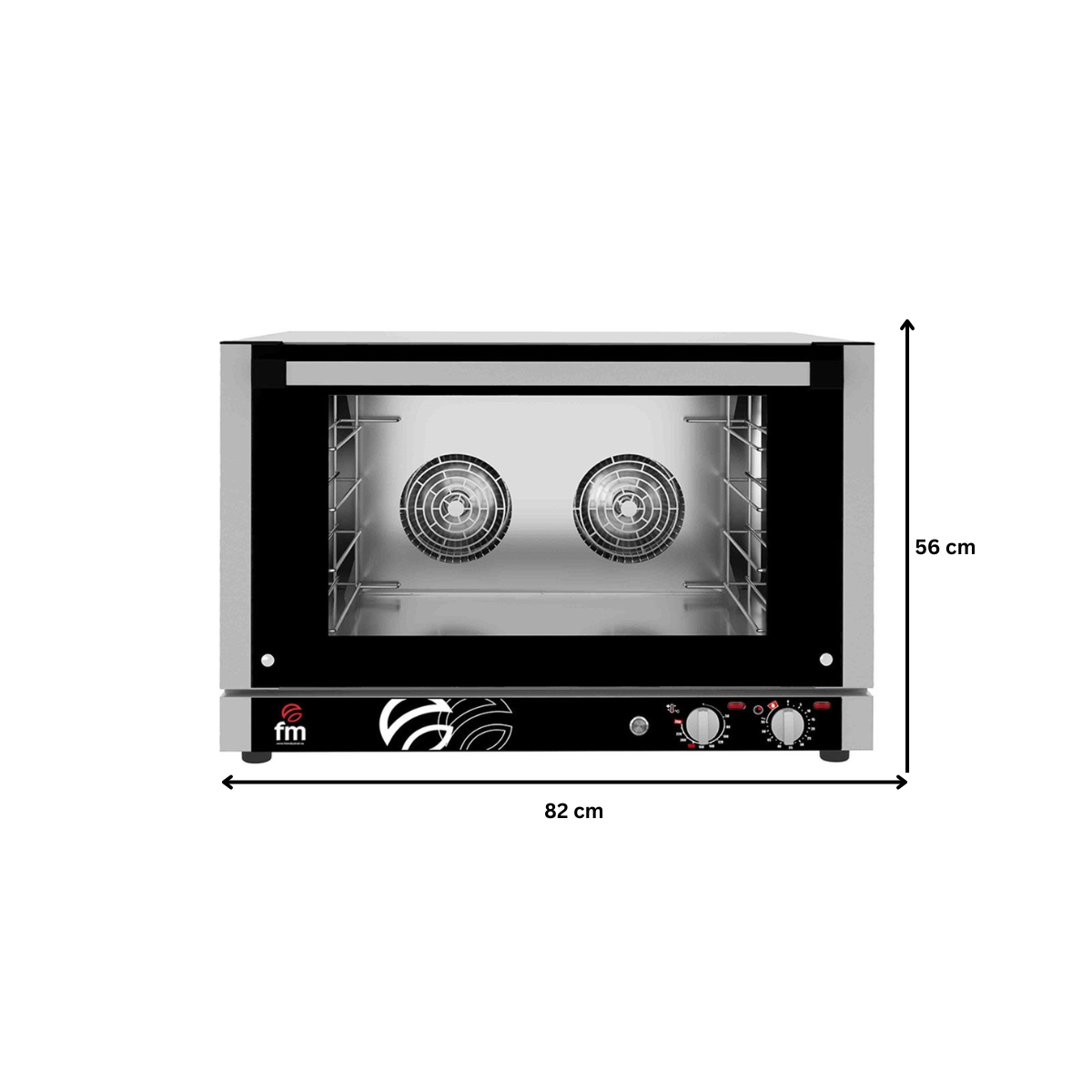 Cuptor profesional patiserie / gastronomie FM electric cu 4 tavi si panou de control mecanic 380V - 2