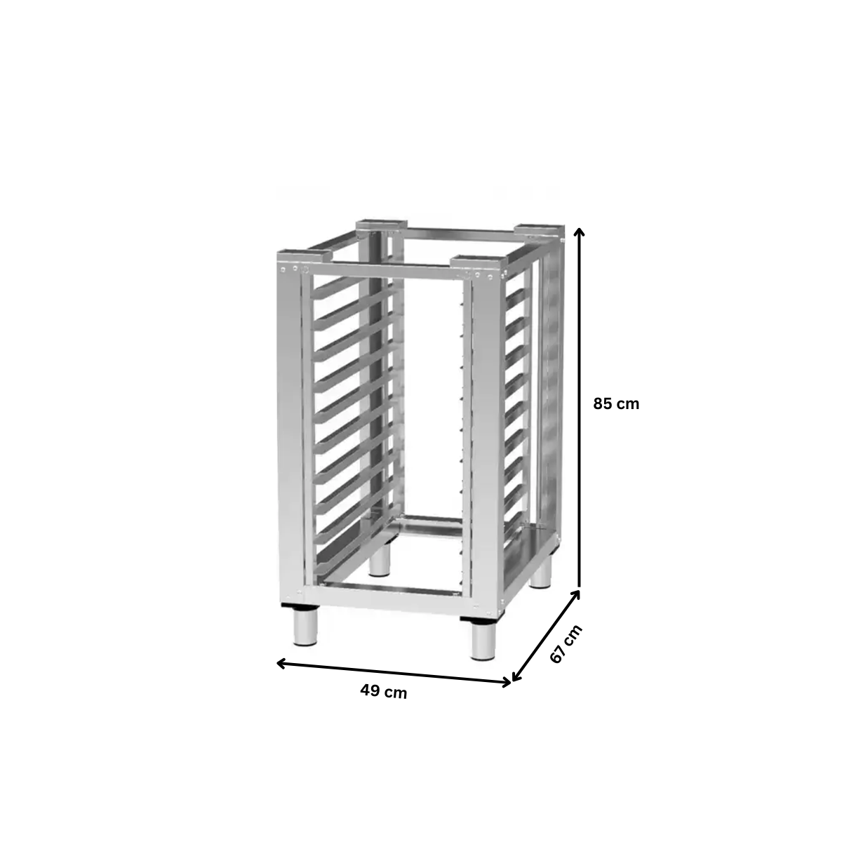 Suport cuptor FM din inox pentru cuptor gastronomic - 1