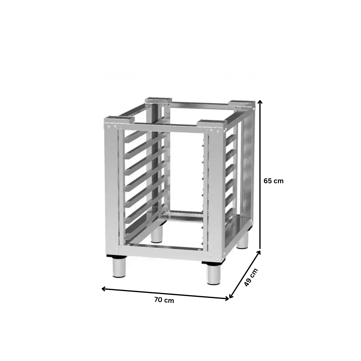 Suport cuptor FM din inox pentru cuptor gastronomic - 2