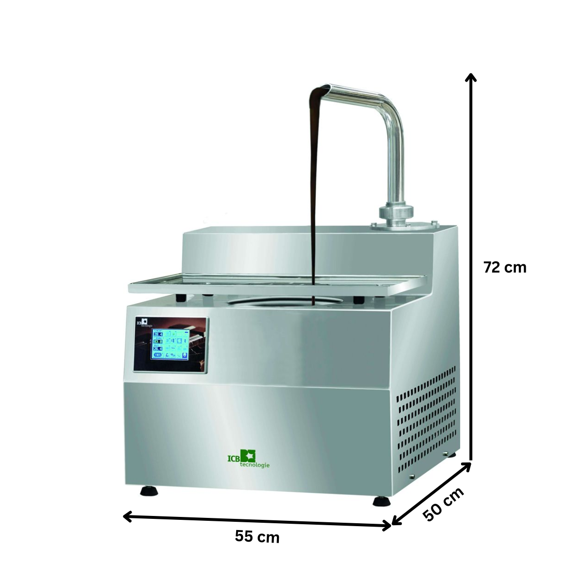 Masina pentru temperat ciocolata, inox, 11 kg, 55*50*72 cm - 1