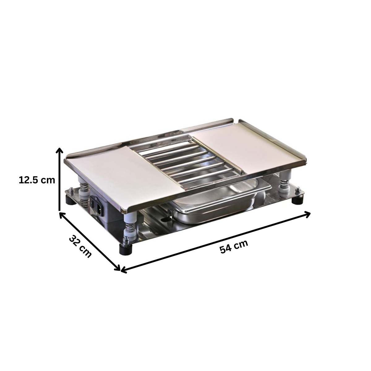 Masa vibranta cu grill, pentru eliminarea bulelor de aer, 54*32*12.5 cm - 1