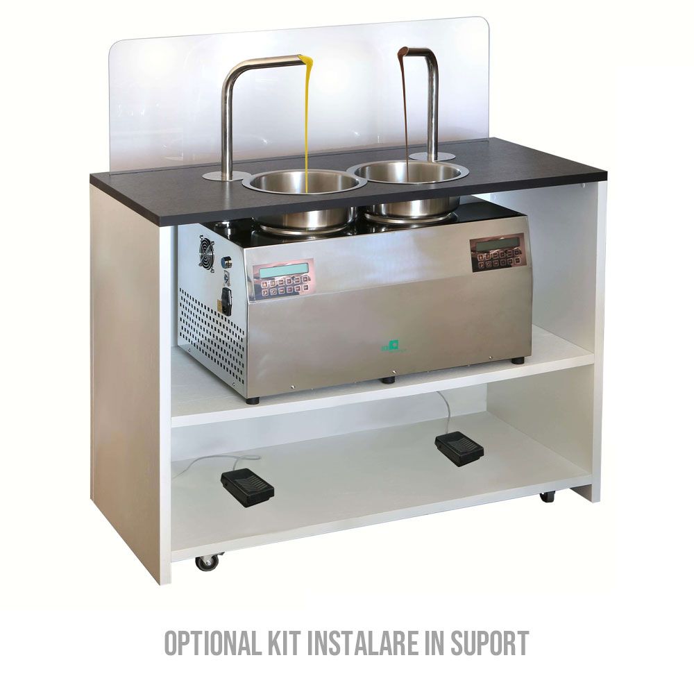 Dispenser ciocolata, inox, 2 x 5.5 kg, 74*46*82 cm - 1