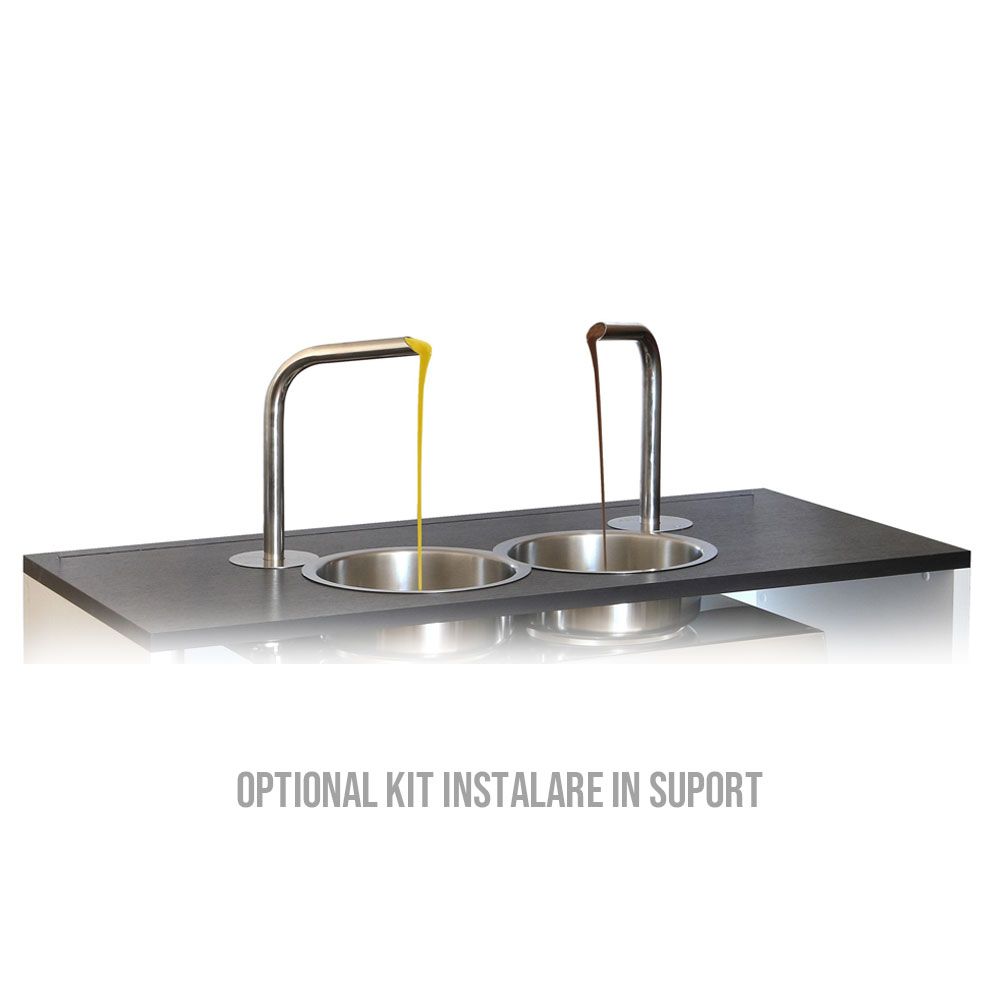 Dispenser ciocolata, inox, 2 x 5.5 kg, 74*46*82 cm - 2