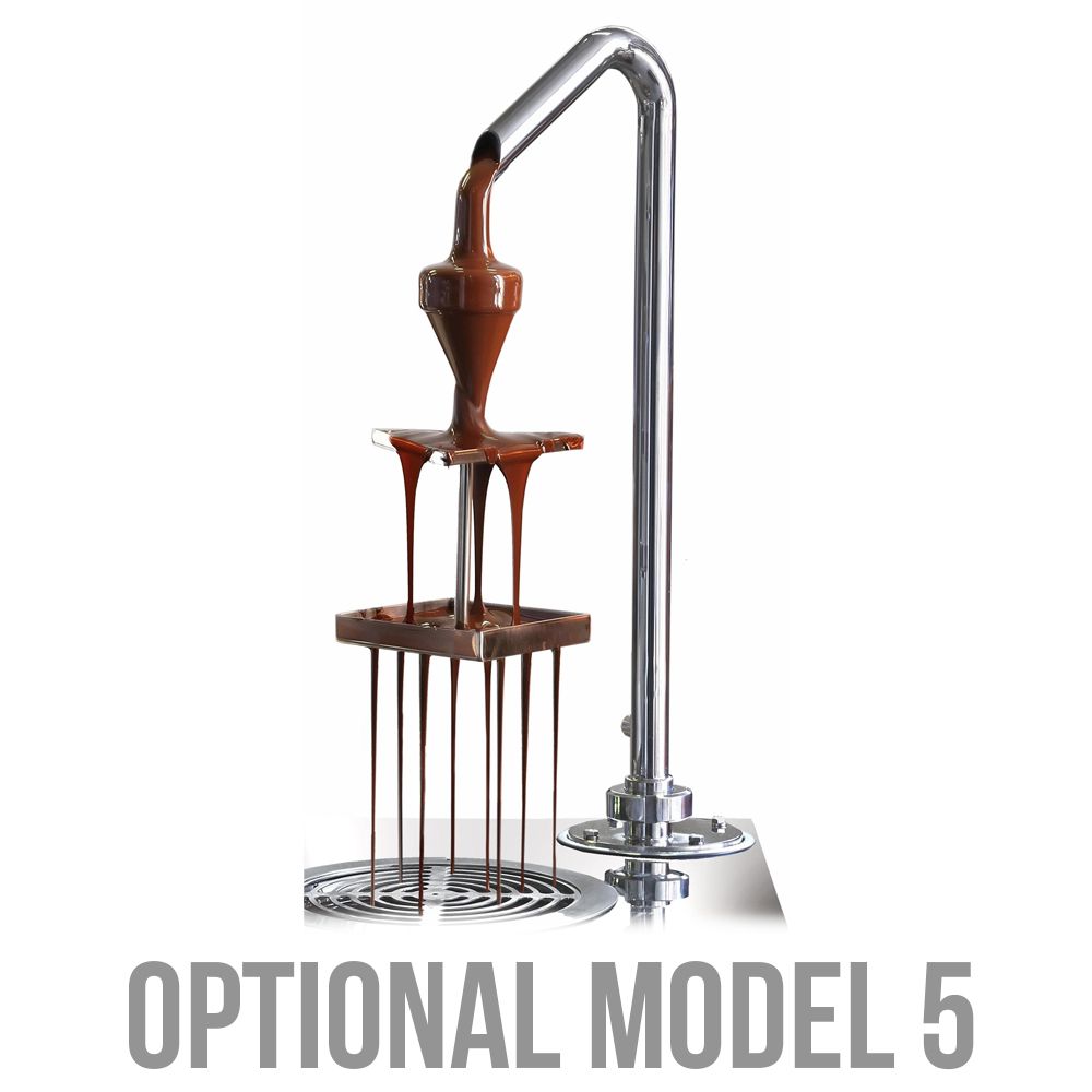 Dispenser ciocolata, inox, 2 x 5.5 kg, 74*46*82 cm - 4