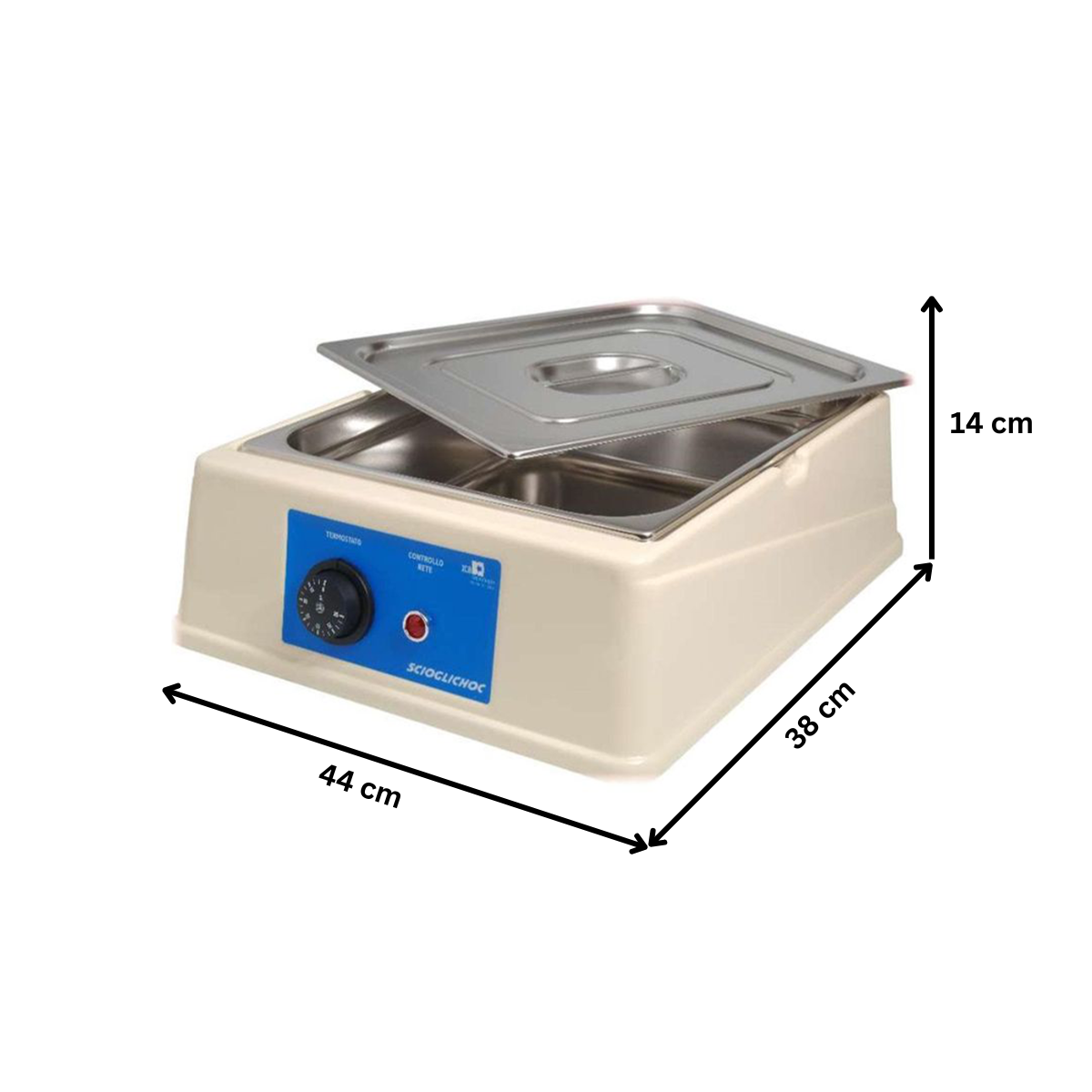 Ciocolatiera, inox, 9 lt, 44*38*14 cm - 1