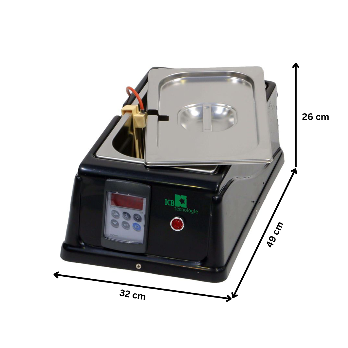 Ciocolatiera, inox, 6 lt, 32*49*26 cm - 1