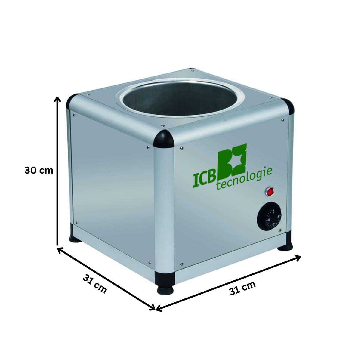 Ciocolatiera pentru inghetata, inox, 7 lt, 31*31*30 cm - 7