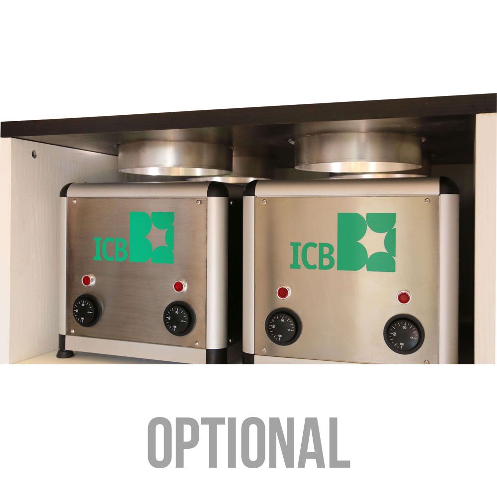 Ciocolatiera pentru inghetata, inox, 2 x 7 lt, 31*57*30 cm - 6