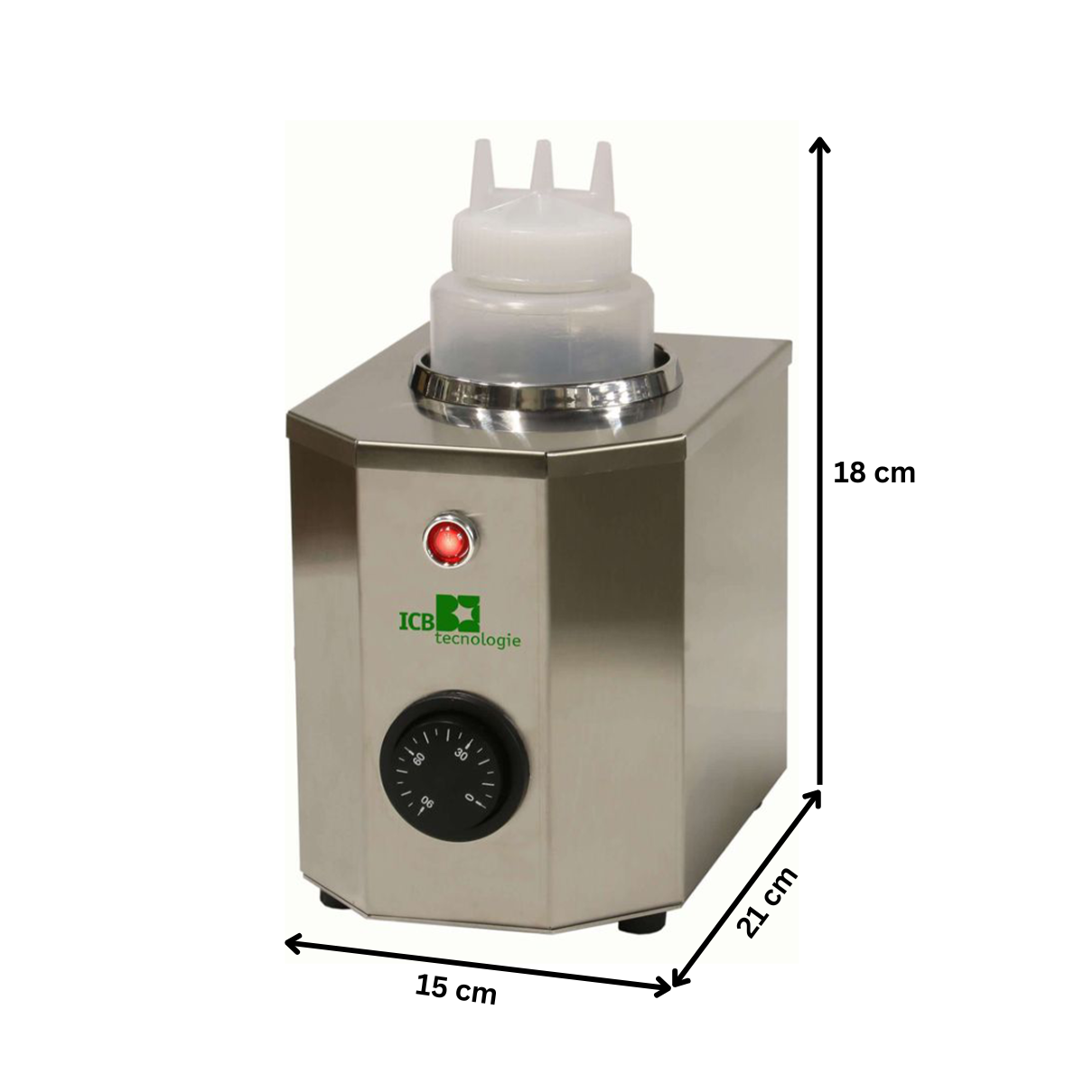 Incalzitor de topping electric, cu 1 lt, inox, 15*21*18 cm - 1