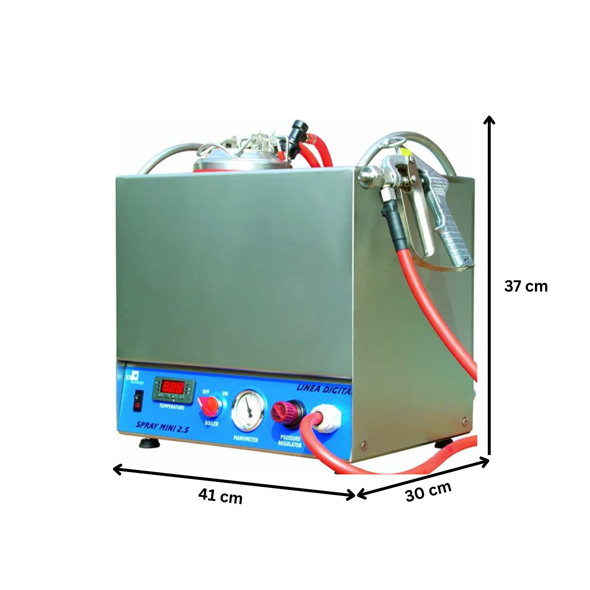 Dispenser gelatina mini digital, inox, 2.5 lt, 41*30*37 cm - 1