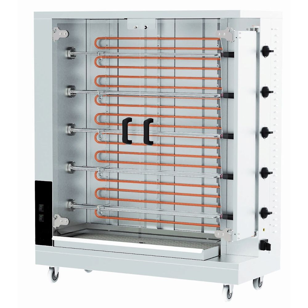 Rotisor profesional electric cu 5 tepuse, 20-25 pui - 0