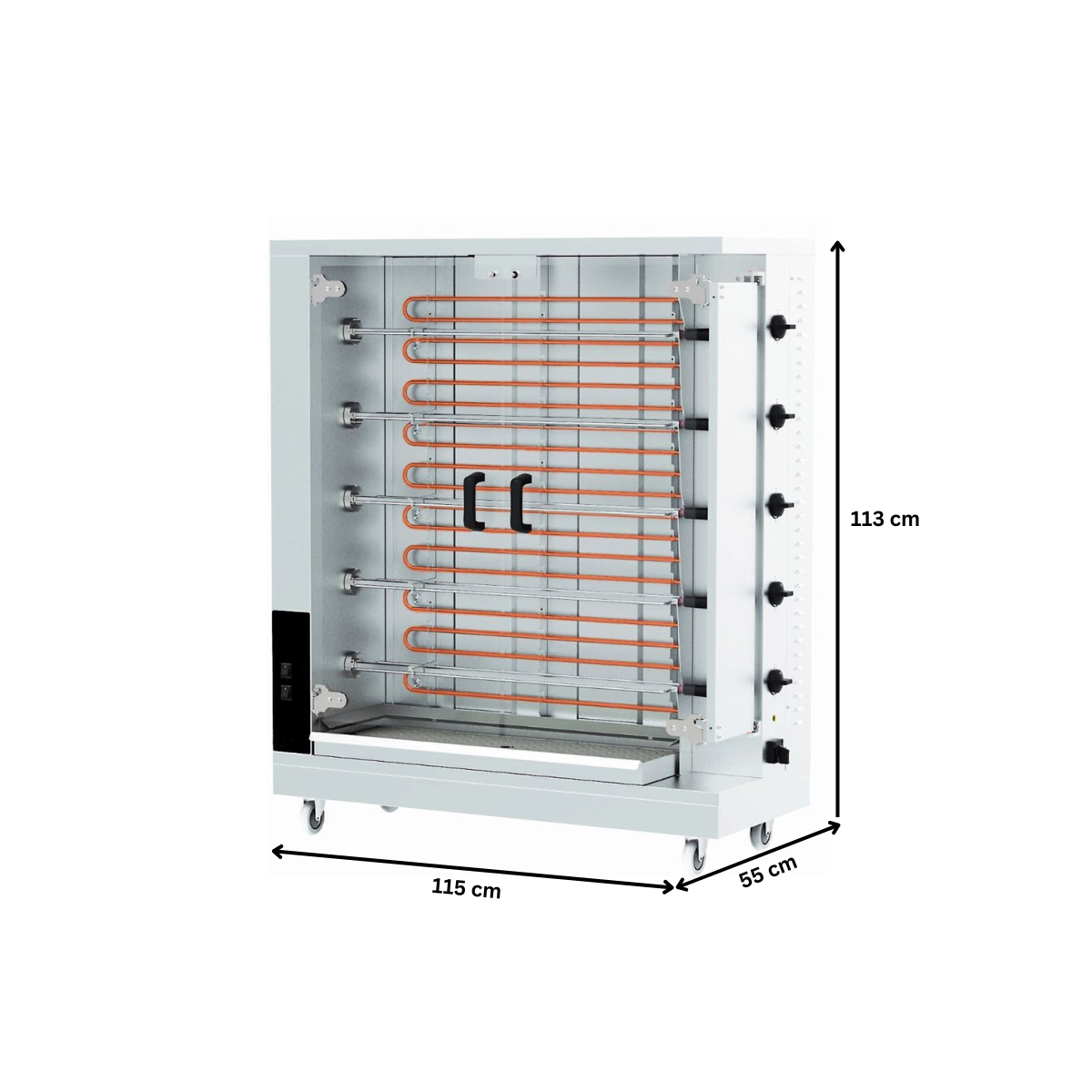 Rotisor profesional electric cu 5 tepuse, 20-25 pui - 5