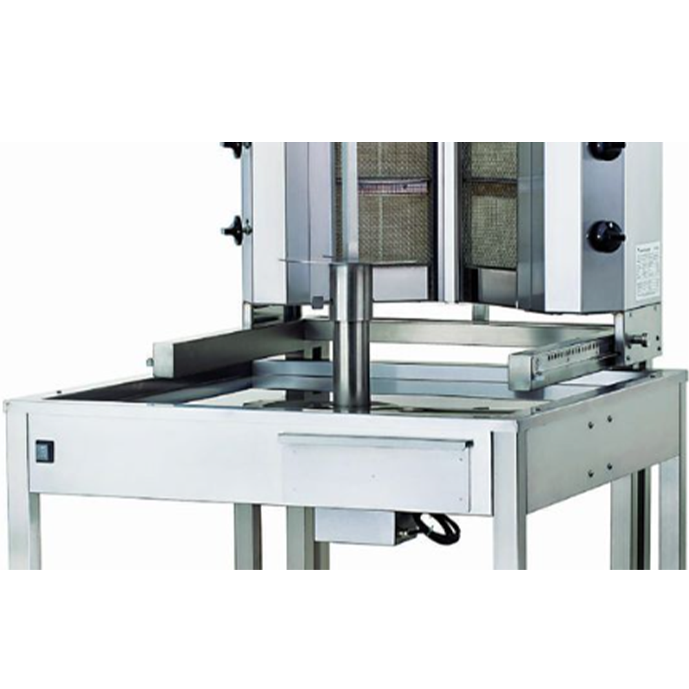 Aparat shaorma kebab pe gaz KALITEGAZ cu 6+6 arzatoare + dulap - 1