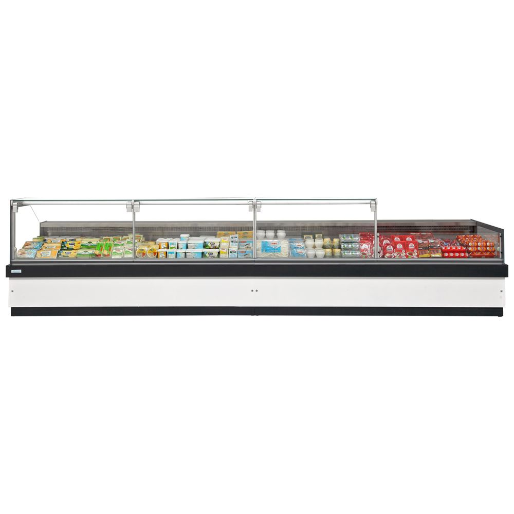 Vitrina frigorifica cu depozit pentru mezeluri-lactate / carne, motor exterior, 187*125*120 cm - 0