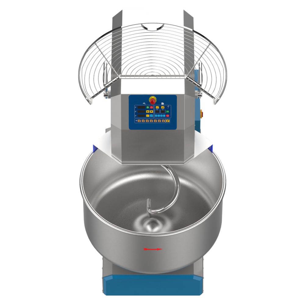 Malaxor Aluat cu Spirala Fixa, 170 kg, Panou Electronic, 2 Viteze 165*88*154 - 2