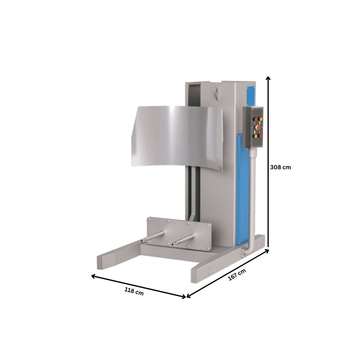 Lift hidraulic, pentru cuva malaxor, 118*167*308 cm - 3