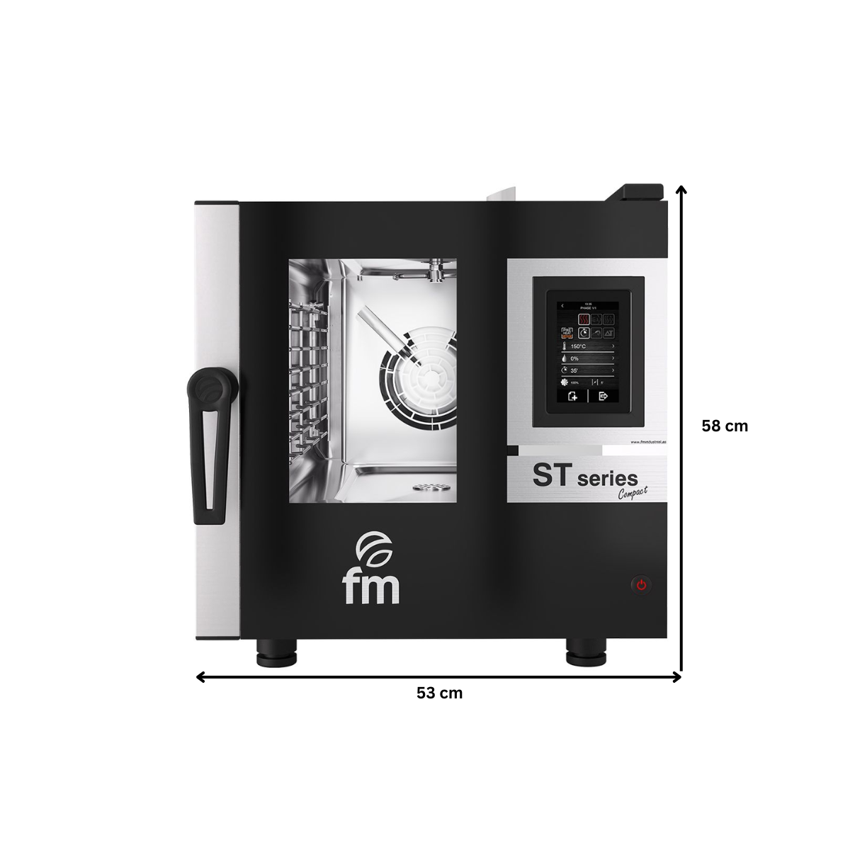 Cuptor profesional gastronomic FM electric cu 4 cuve si panou de control digital - 3