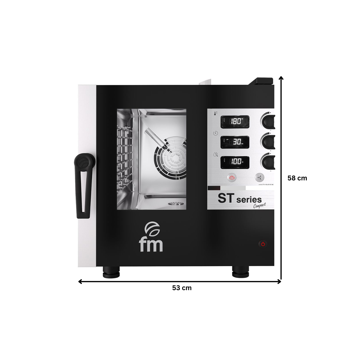 Cuptor profesional gastronomic FM electric cu 4 cuve si panou de control electromecanic - 2