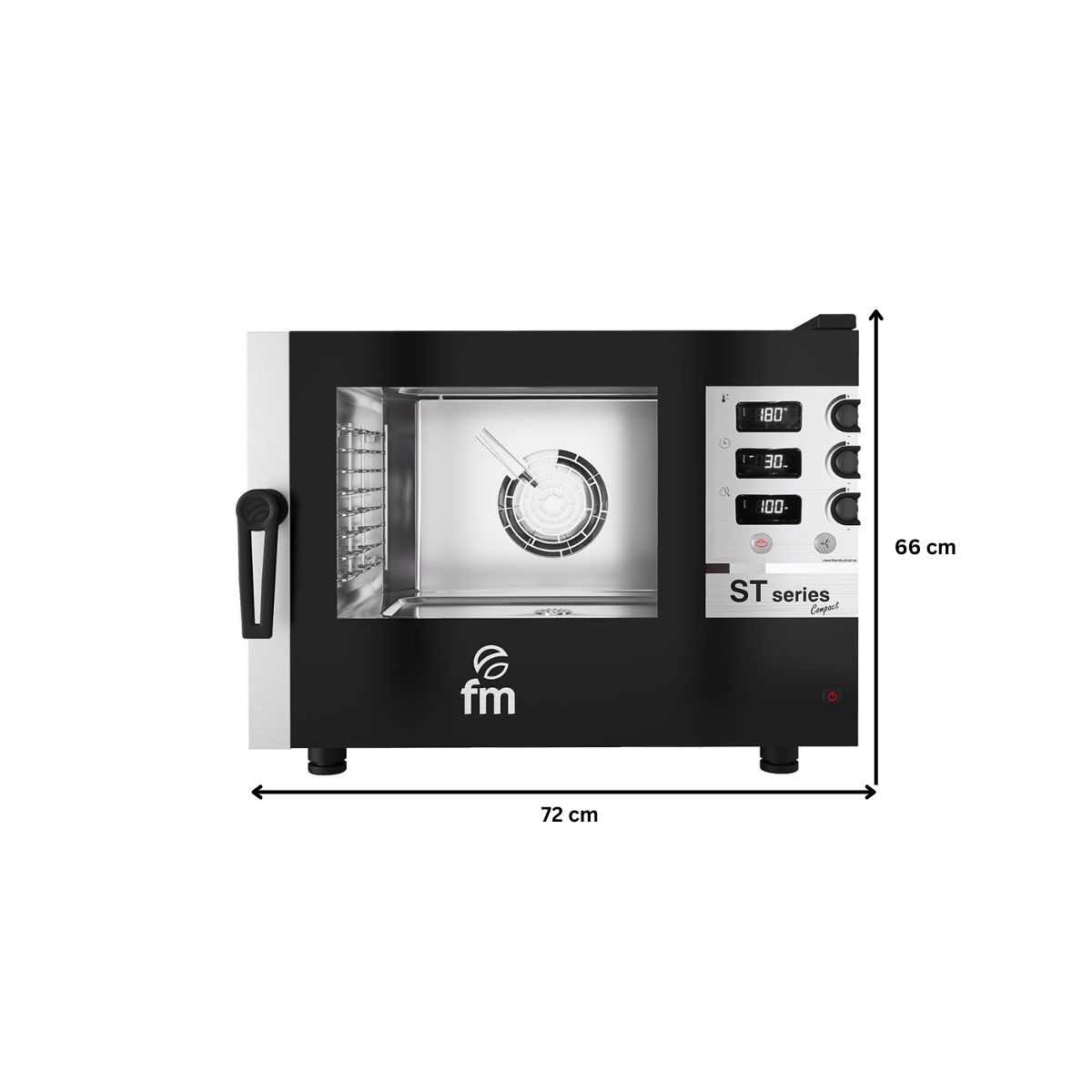 Cuptor profesional gastronomic FM electric cu 6 cuve si panou de control electromecanic - 2