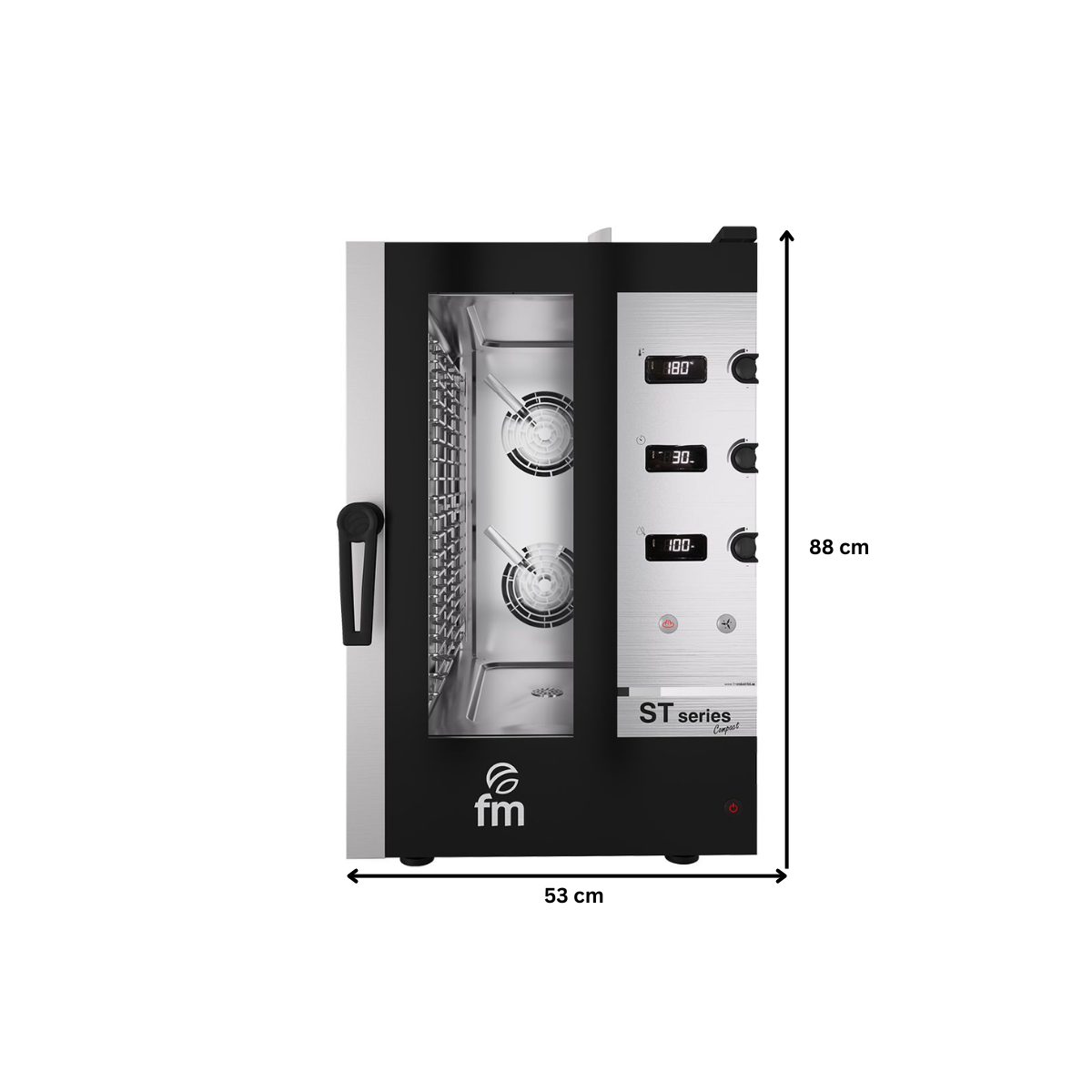 Cuptor profesional gastronomic FM electric cu 10 cuve si panou de control electromecanic - 2