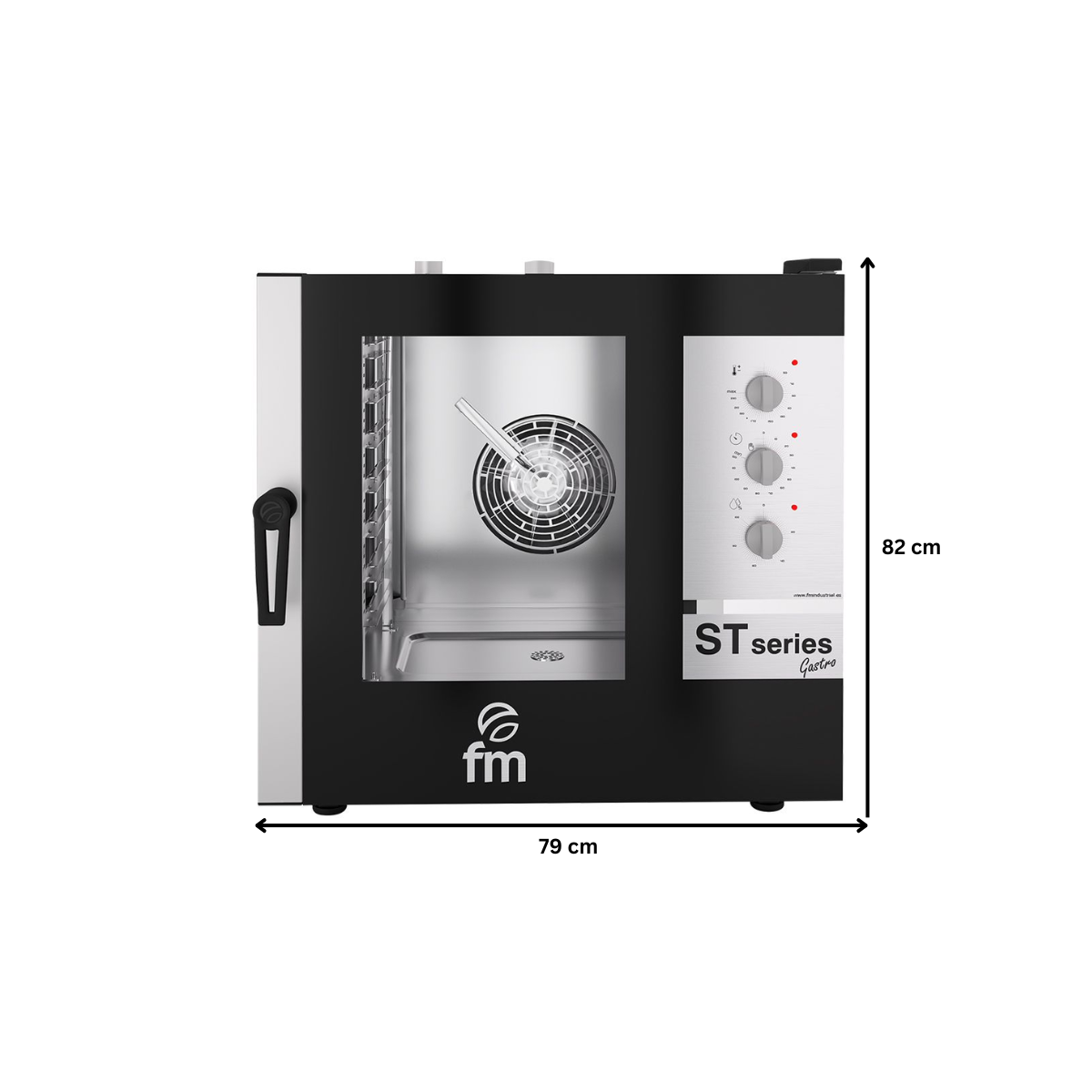 Cuptor profesional gastronomic FM electric cu 7 cuve si panou de control mecanic - 2